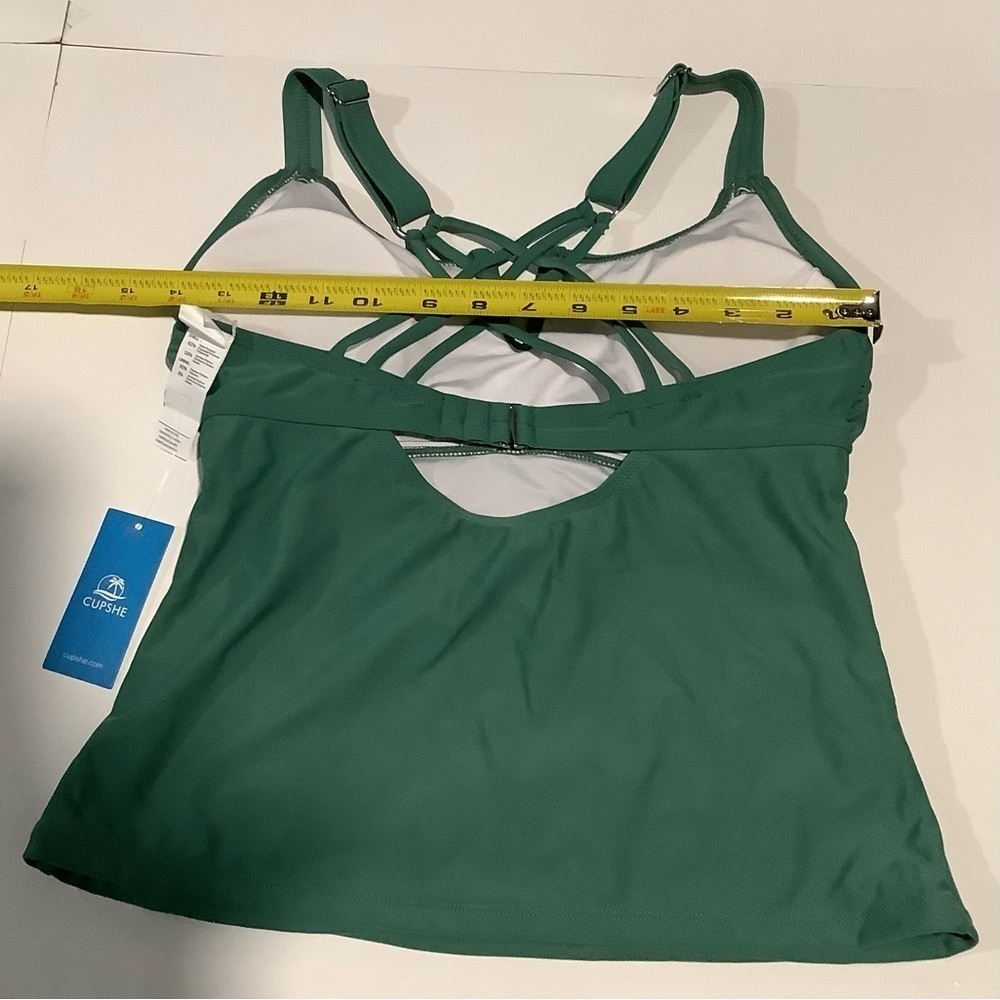 Cupshe Green Bikini Top Sz M - Picture 3 of 6